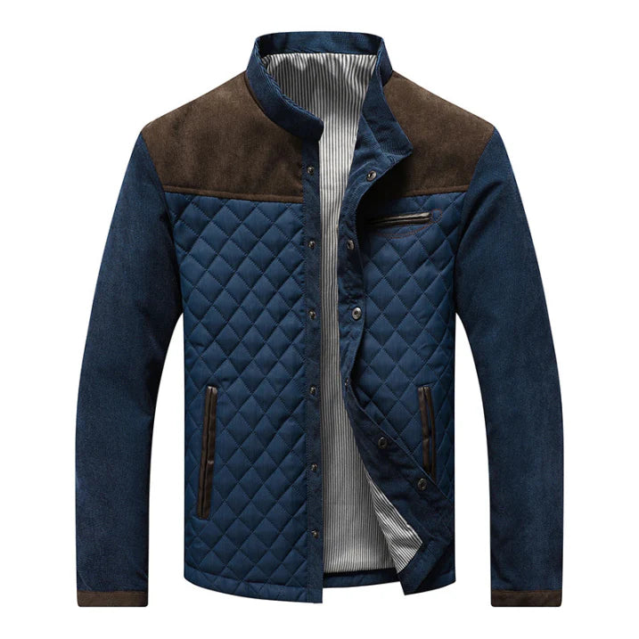 Herren-Steppjacke mit segmentierter Struktur | flächige Steppung