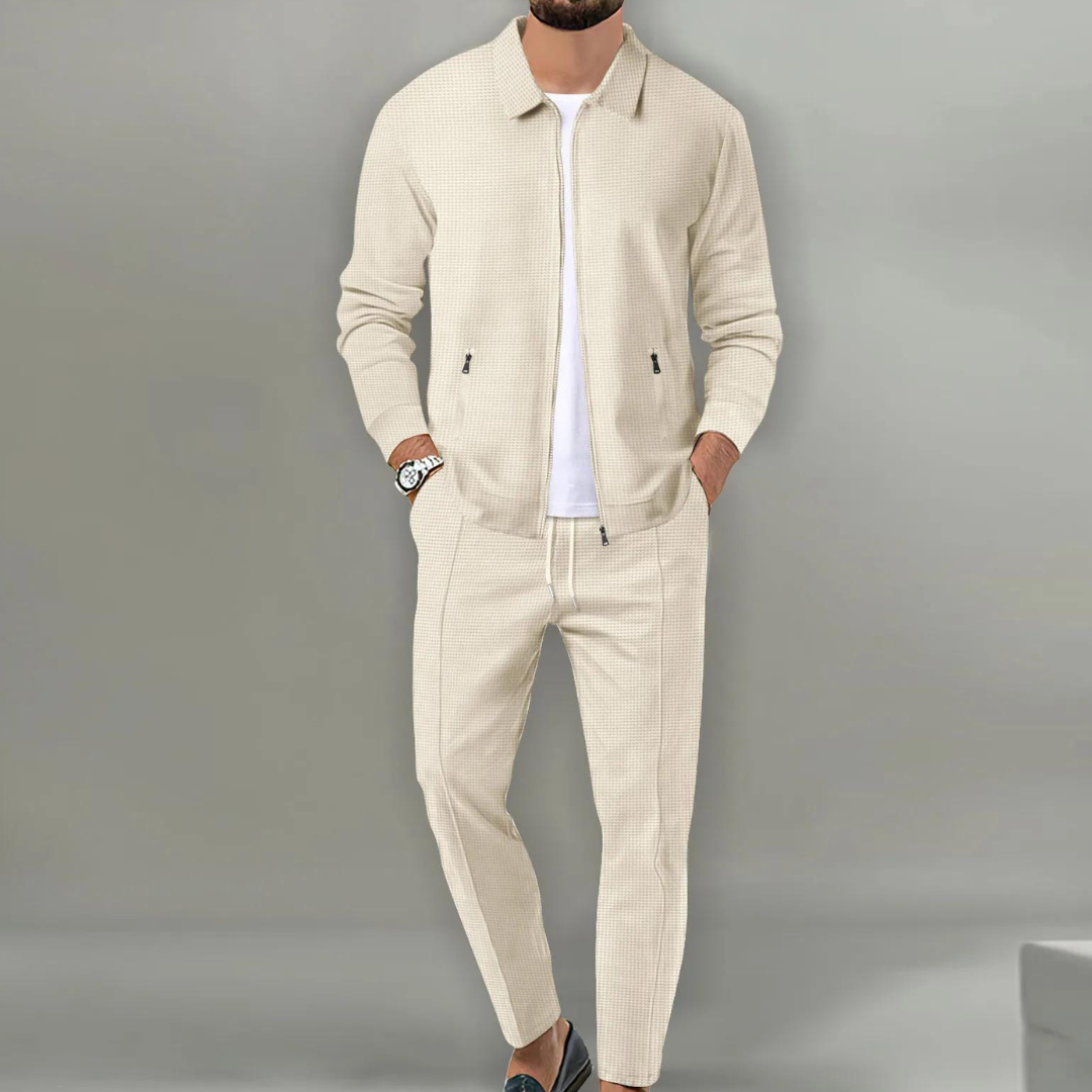 Zweiteiliges Herren-Set | Oberteil und Hose in relaxter Passform