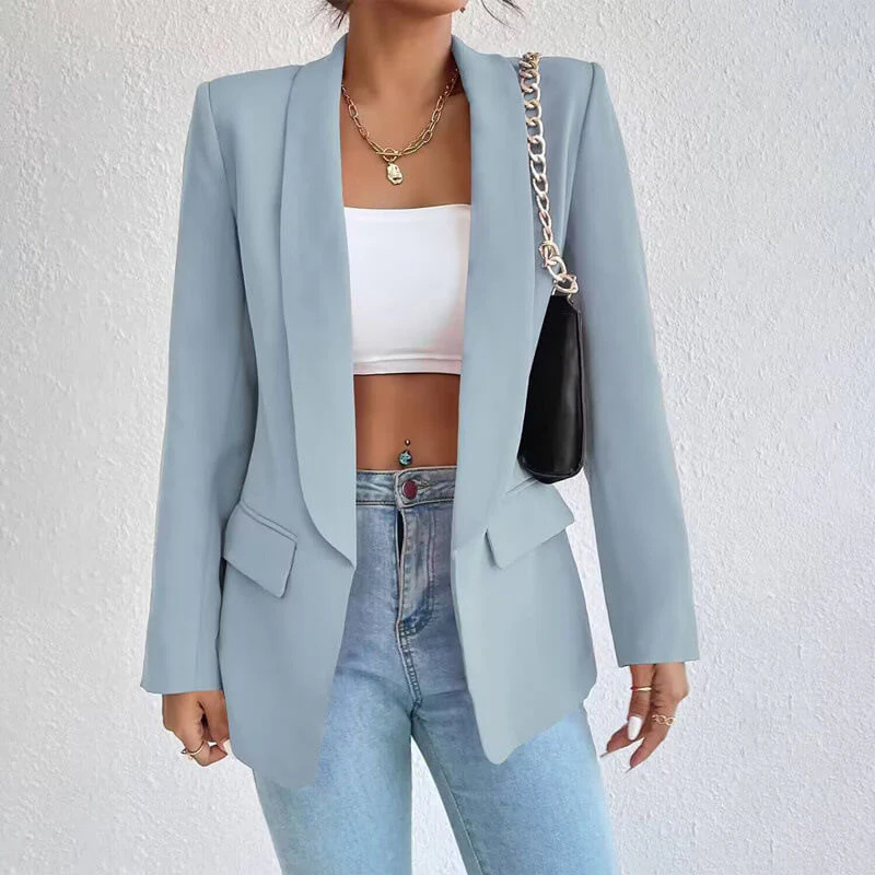 Damen-Blazer mit Langarmkonstruktion | sachliche Linienstruktur