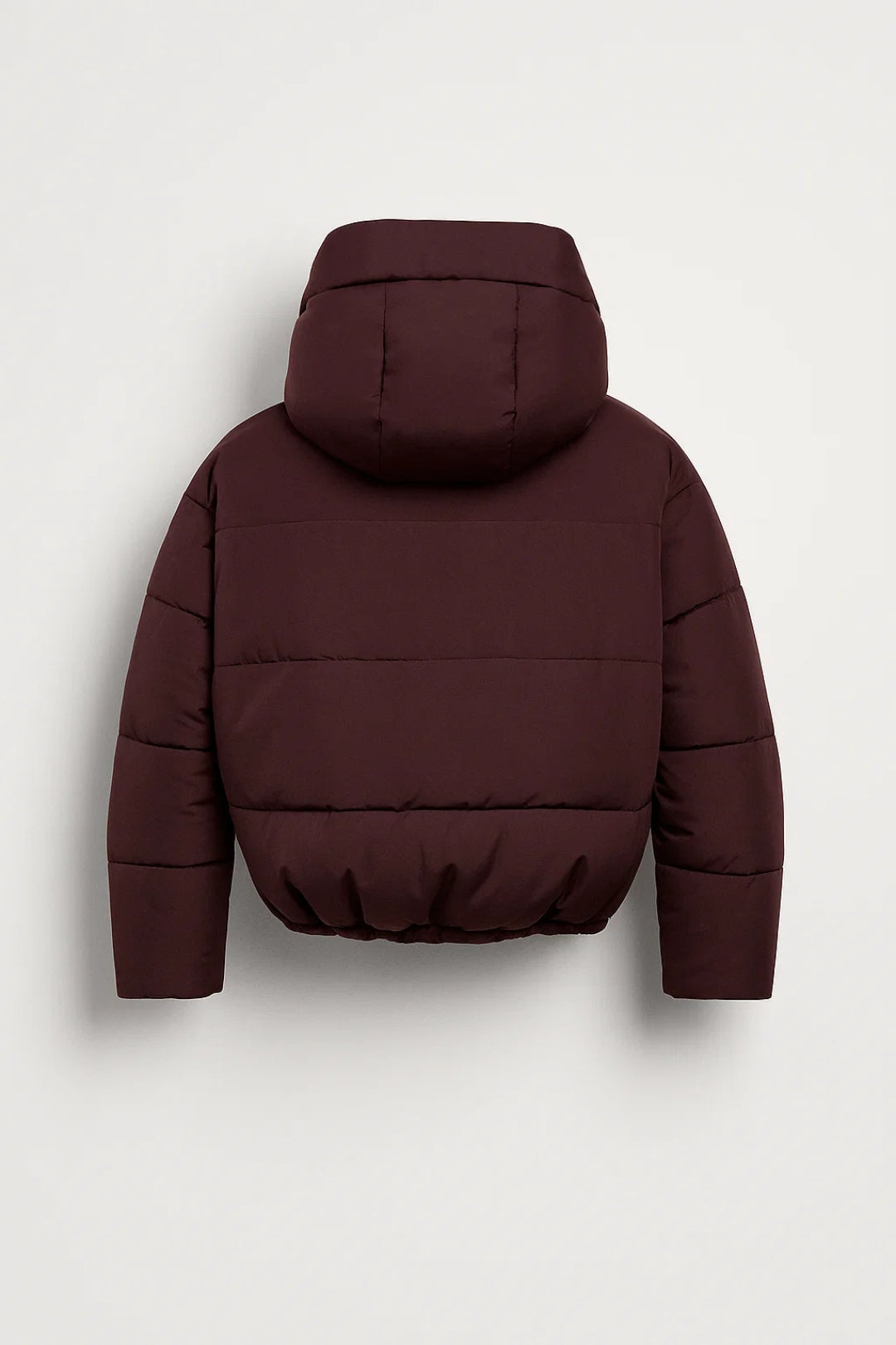 Damenjacke | Kurze gesteppte Jacke mit Kapuze und elastischem Saum