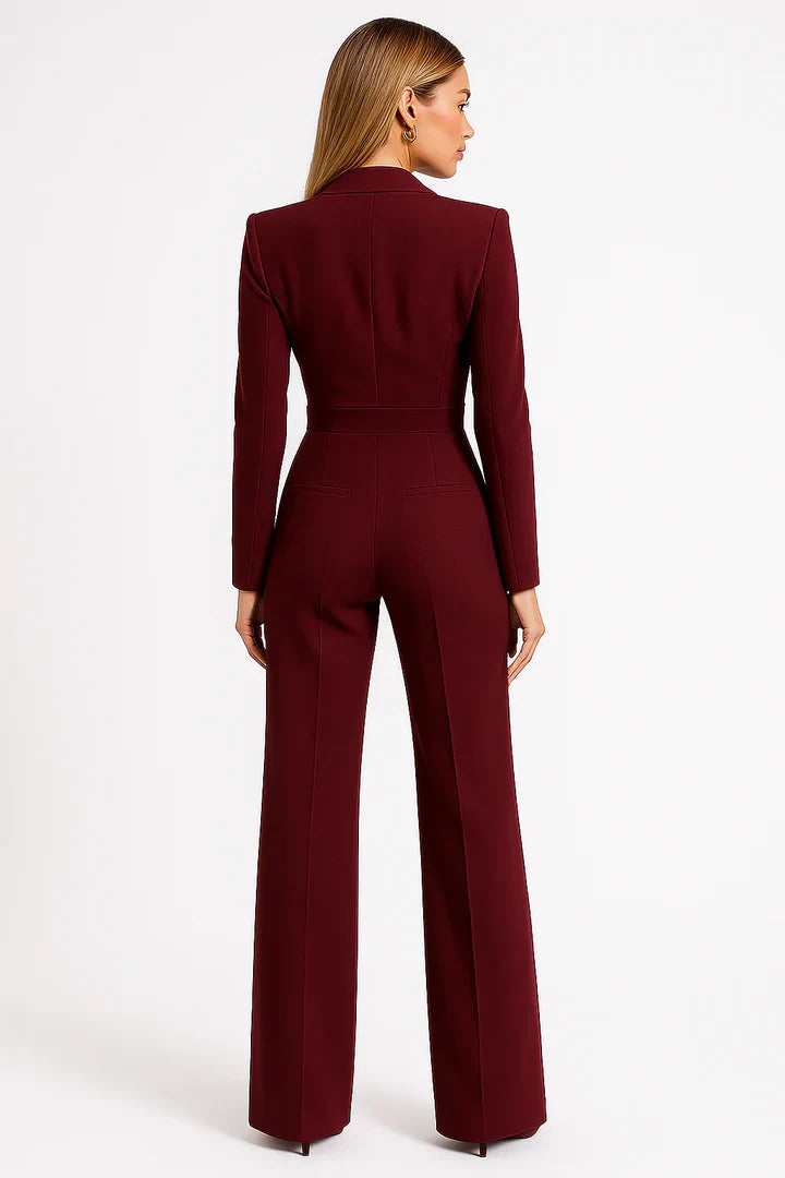 Damen Overall | V-Ausschnitt und Beinpartie