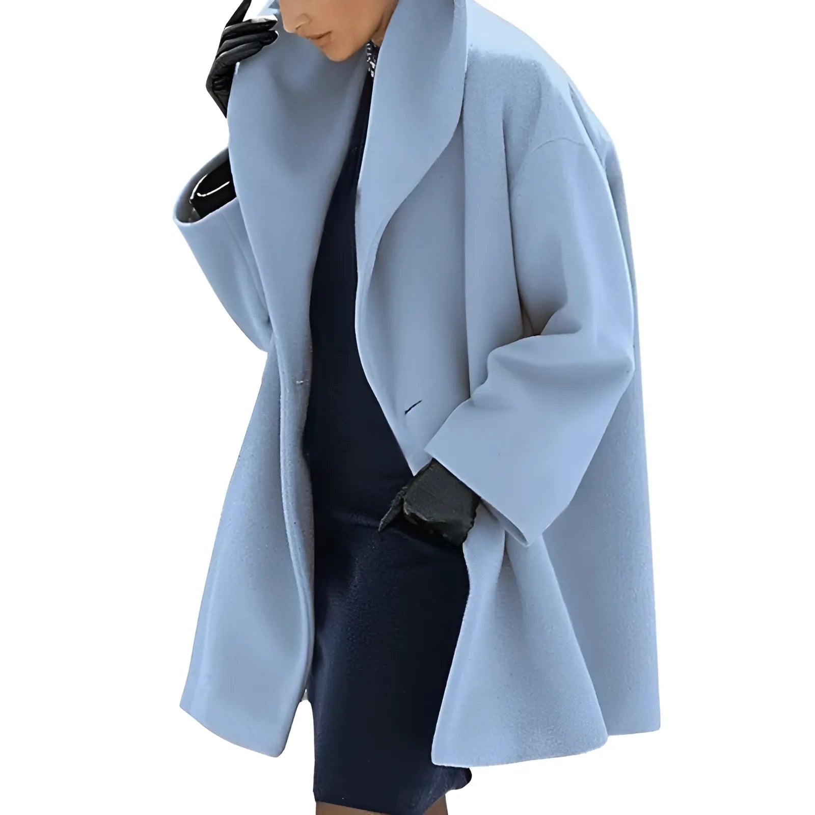 Damen-Wintermantel mit strukturdesign | Schnittdesign