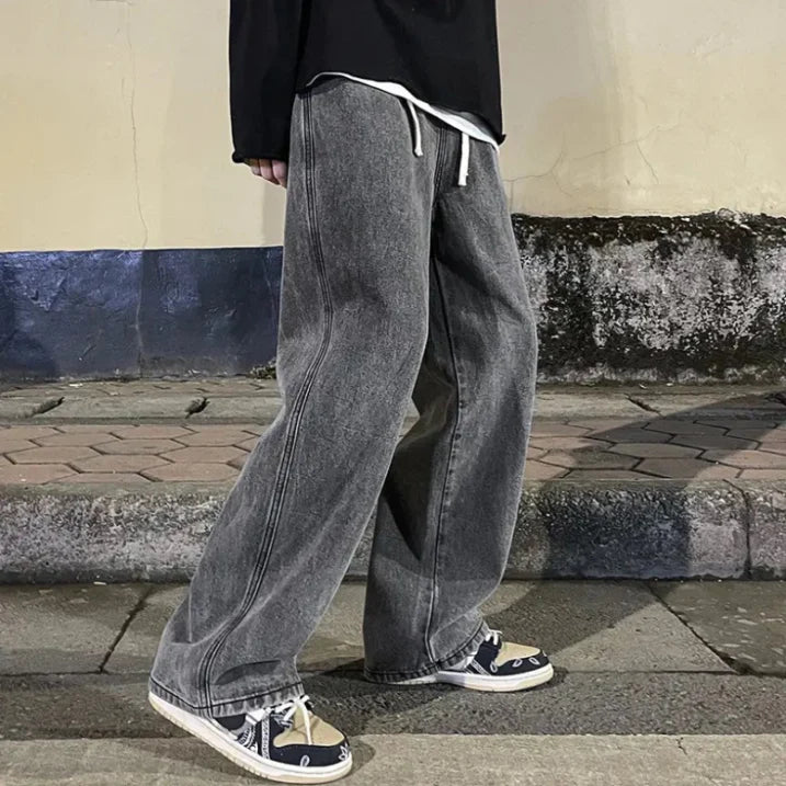 Herren-Jeans mit weiter silhouette | urbaner freizeitstil