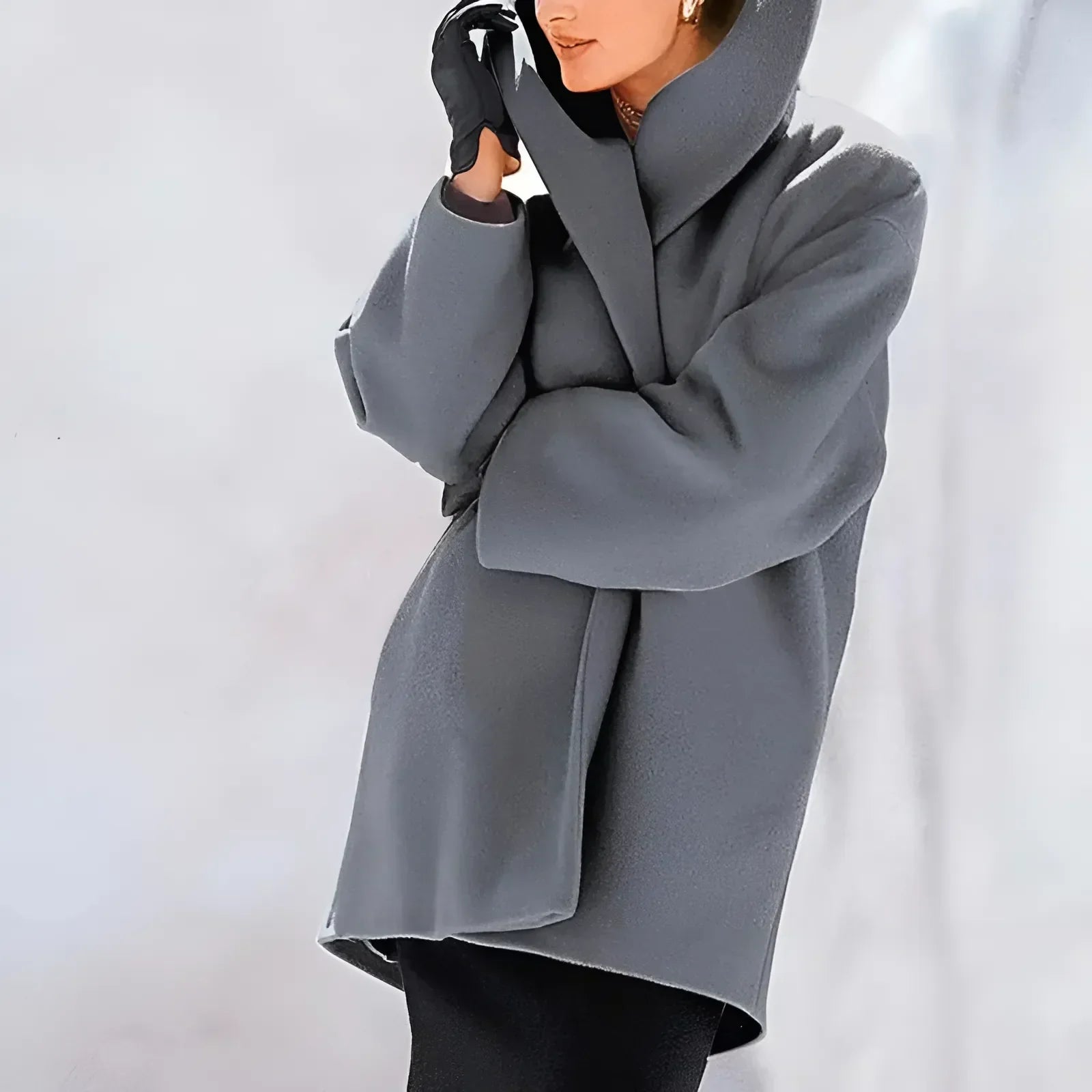 Damen-Wintermantel mit strukturdesign | Schnittdesign