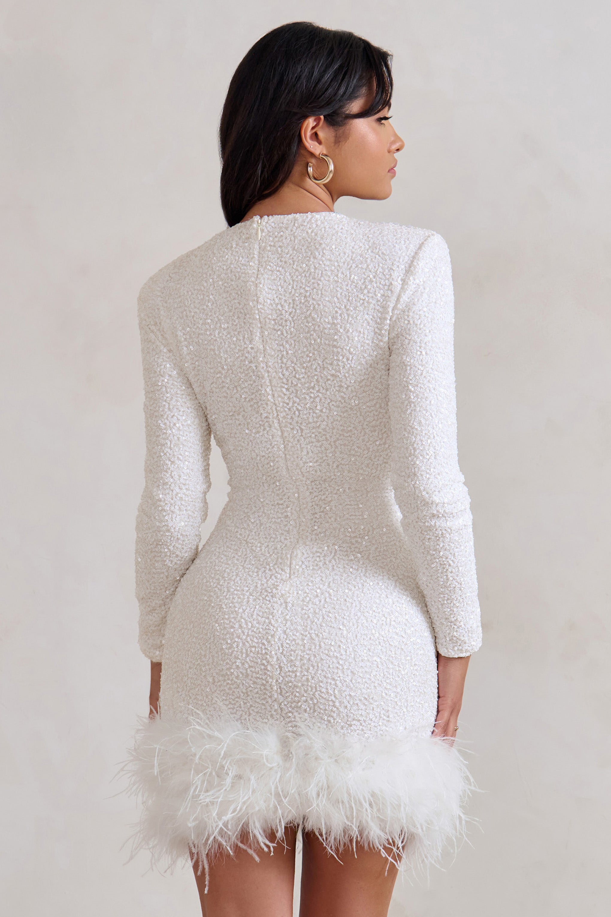 Damen-Minikleid mit dekorativer Bordüre | kurze Ausführung