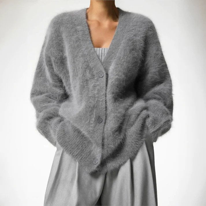 Warme Damen Strickjacke | Winter