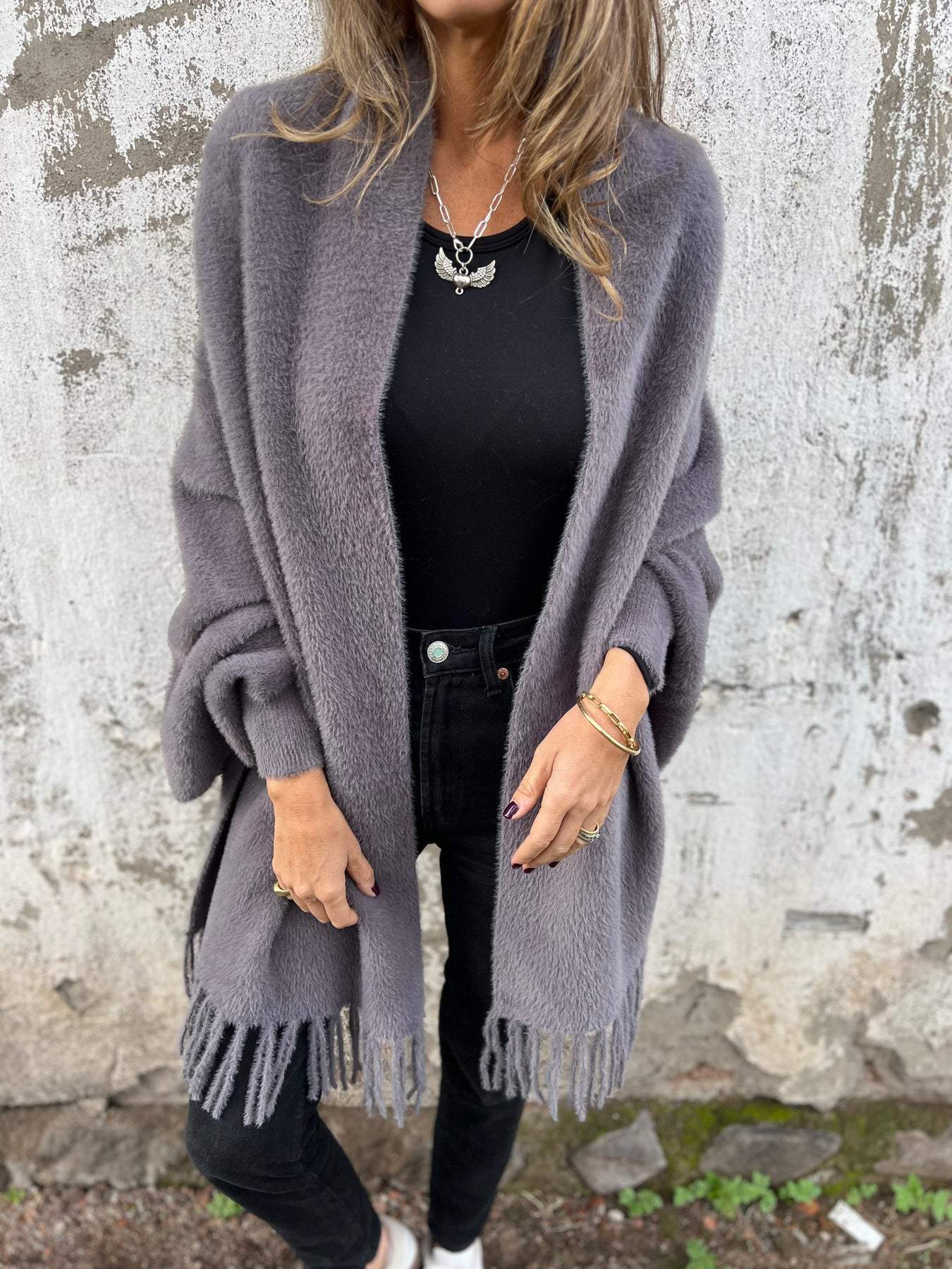 Warme Damenjacke | Lange Form