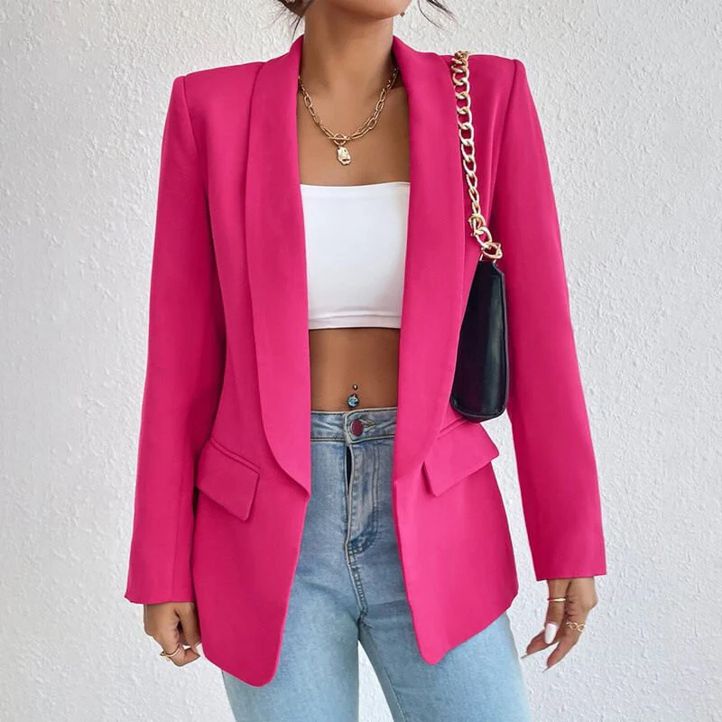 Damen-Blazer mit Langarmkonstruktion | sachliche Linienstruktur