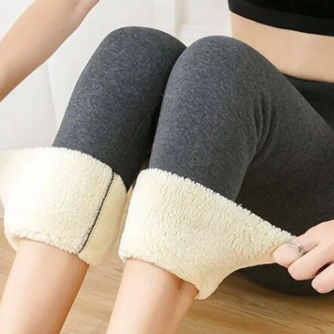 Damen Leggings | Fleece Ausführung blickdicht elastischer Bund
