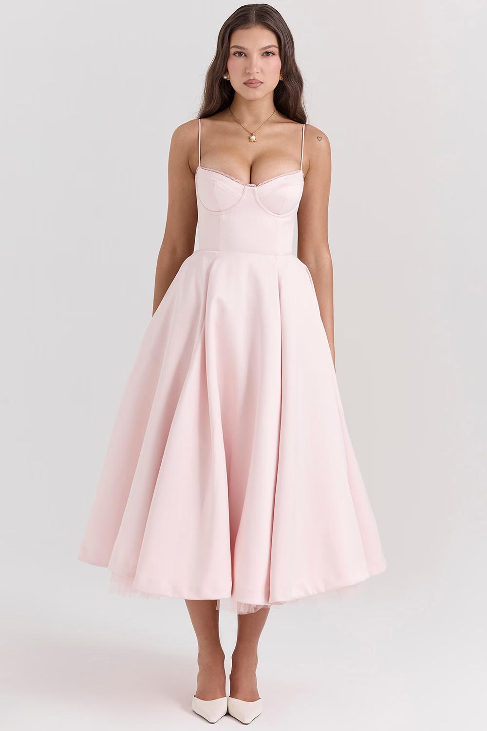 Damenkleid | A-Linie Rock und Korsettoberteil