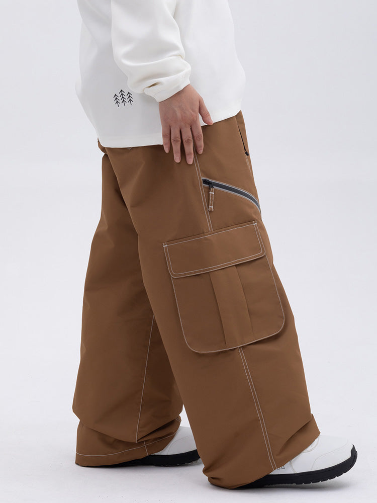 Damen Hose | Oversize Baggy Beinform mit Cargotaschen
