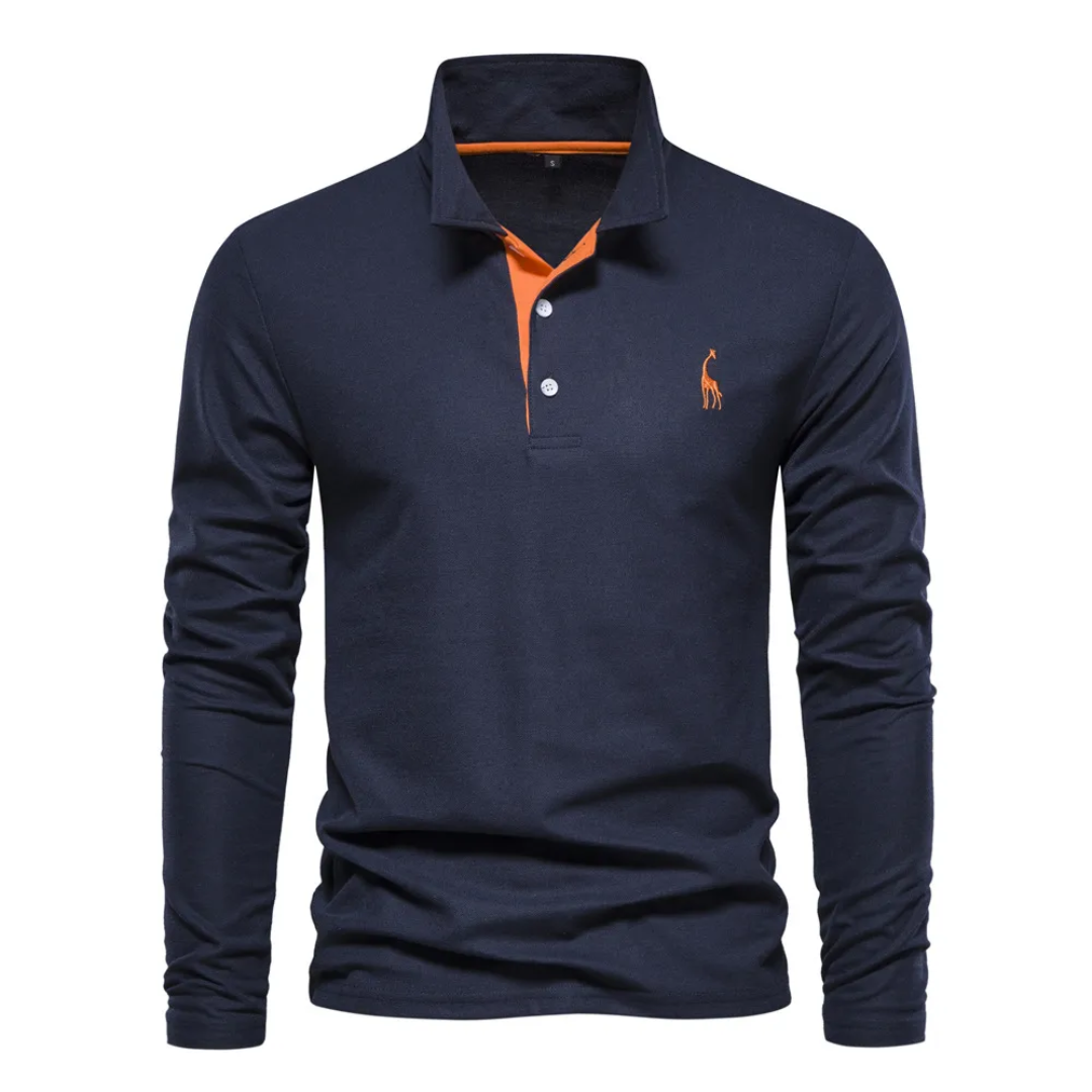 Herren-Poloshirt mit langem ärmelschnitt | Alltagstauglich