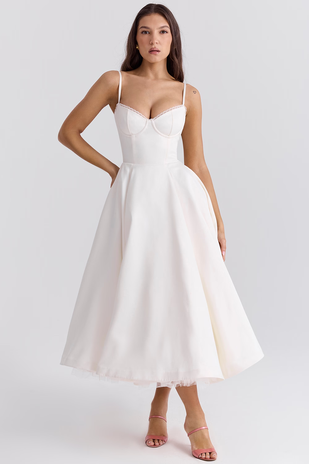 Damenkleid | A-Linie Rock und Korsettoberteil