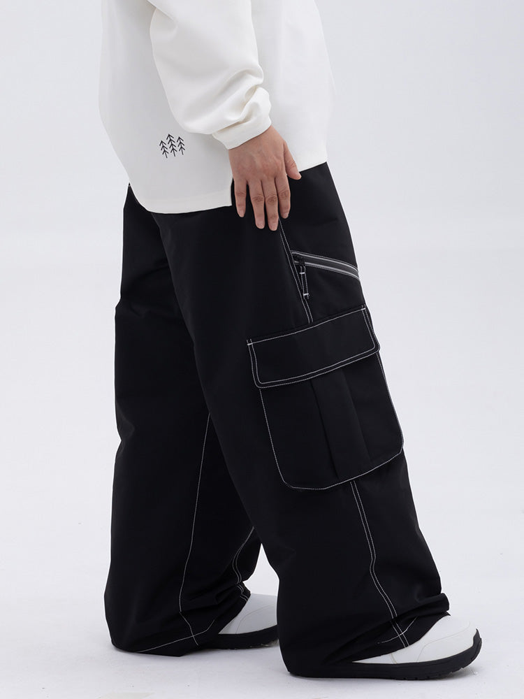 Damen Hose | Oversize Baggy Beinform mit Cargotaschen