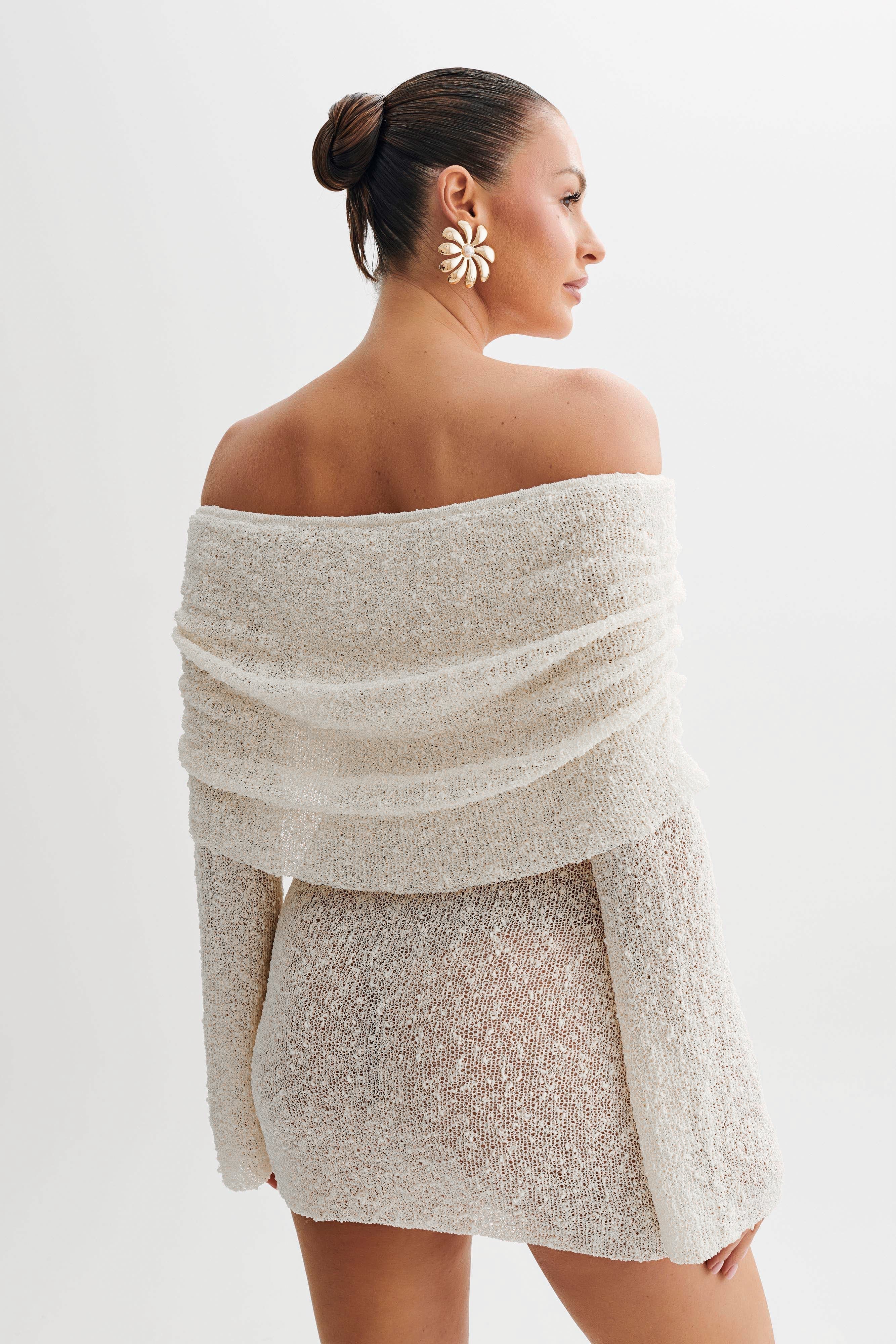 Damen Kleid | kurze Ausführung mit off-shoulder Ausschnitt
