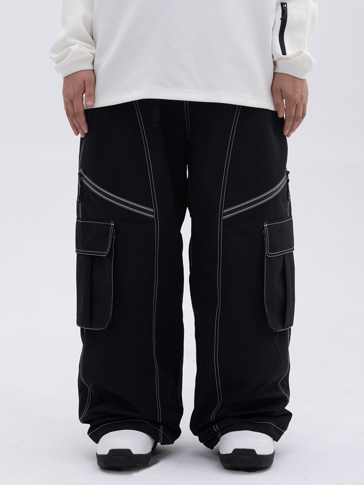 Damen Hose | Oversize Baggy Beinform mit Cargotaschen