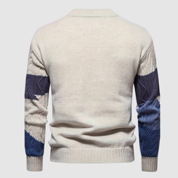 Herren-Strickpullover mit lockerer Struktur | Freizeitpassform