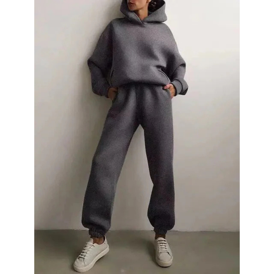 Damen Trainingsset | Zweiteiliges Oversize-Set Lässig