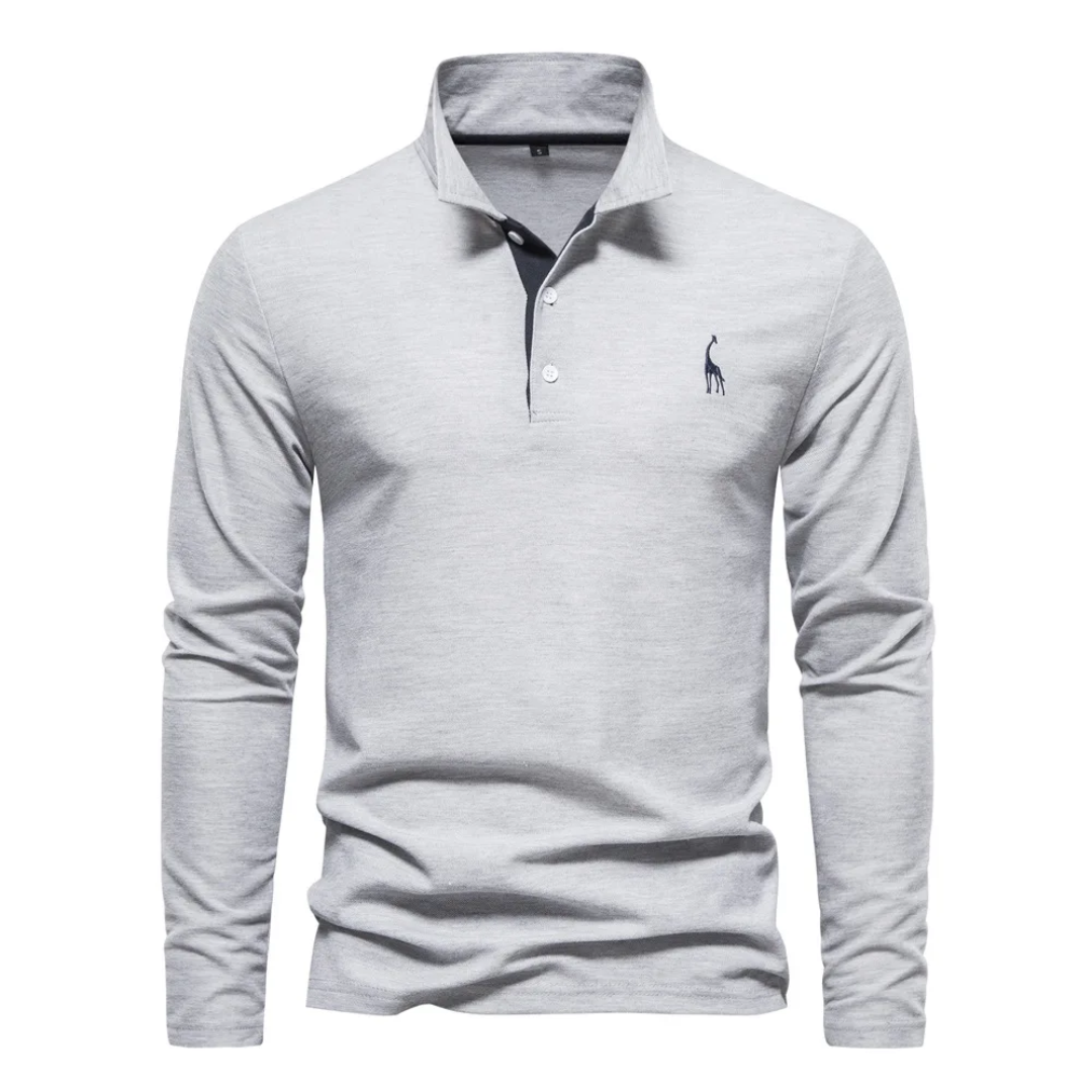 Herren-Poloshirt mit langem ärmelschnitt | Alltagstauglich
