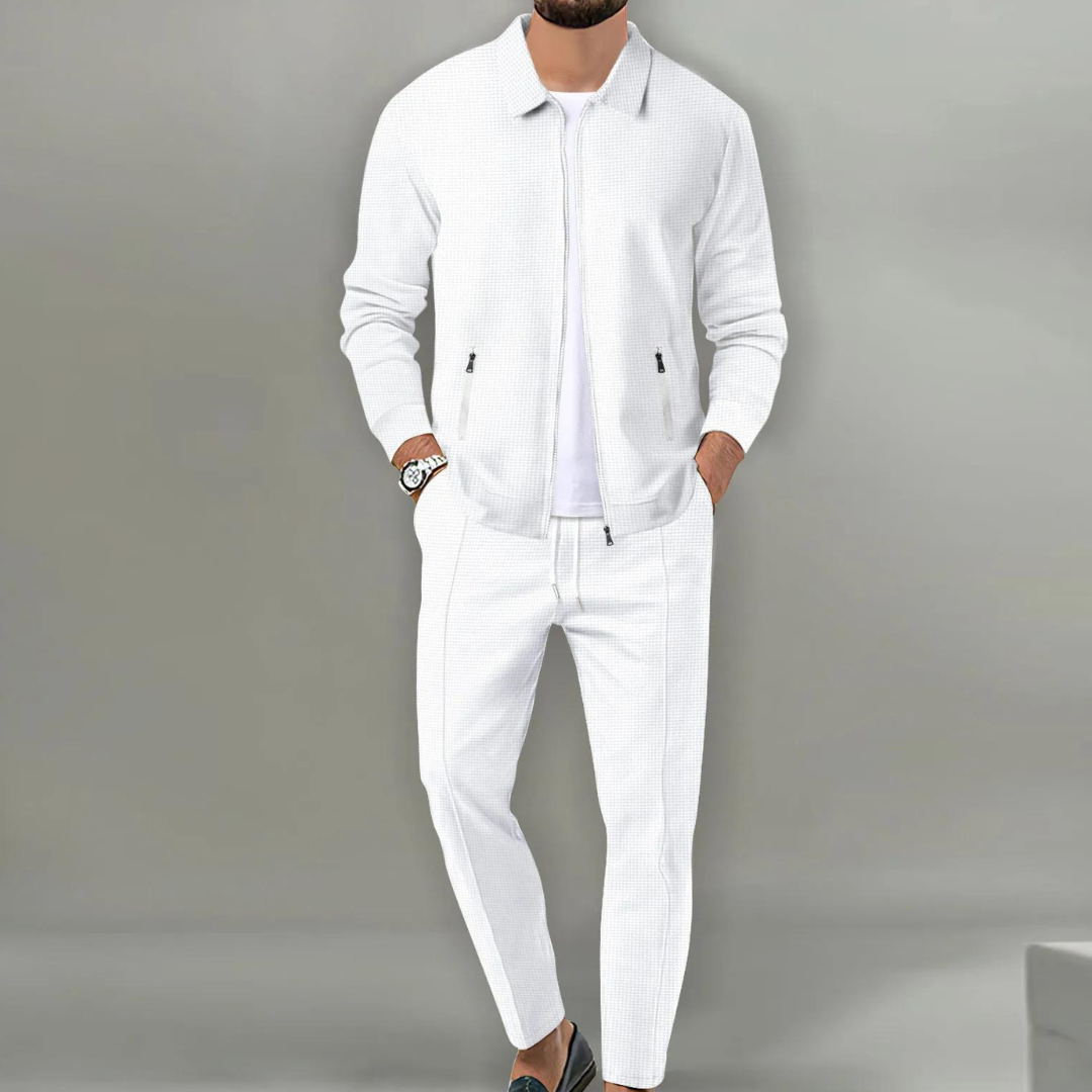 Zweiteiliges Herren-Set | Oberteil und Hose in relaxter Passform