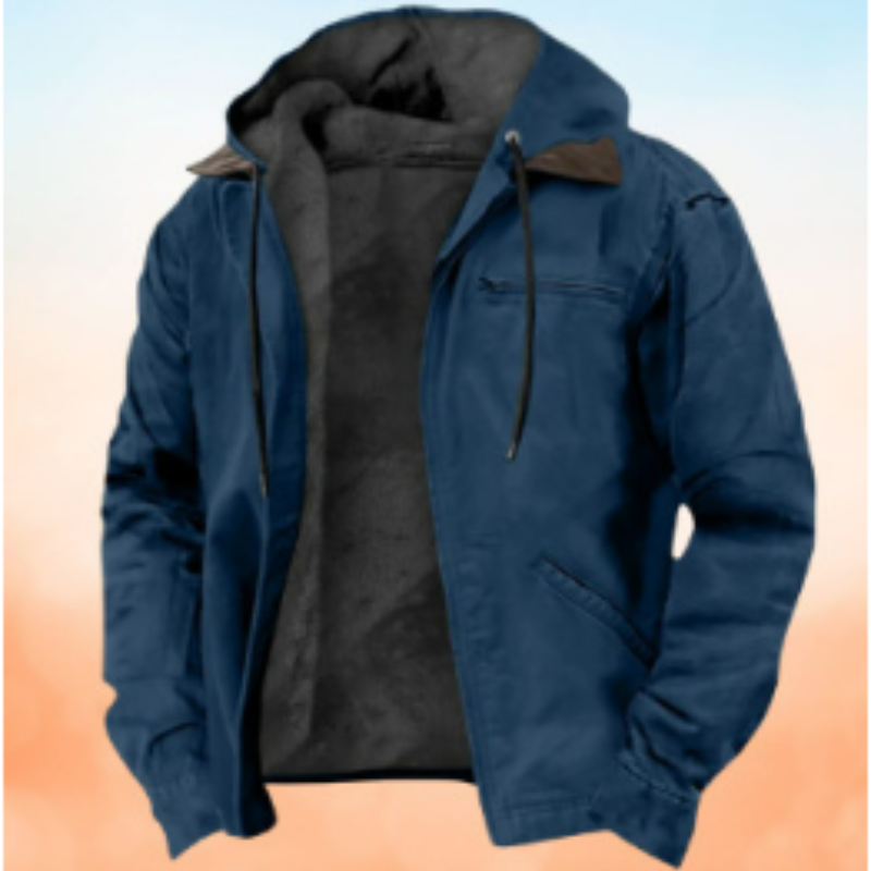 Herrenjacke mit Kapuzenform | Übergangsgeeignet
