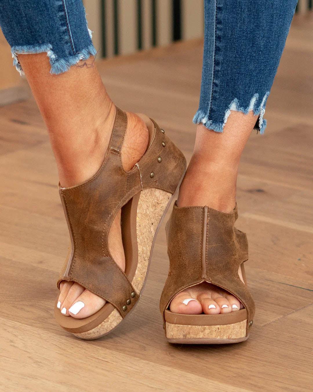 Sandalen Damen | Mit Riemen und Flacher Sohle