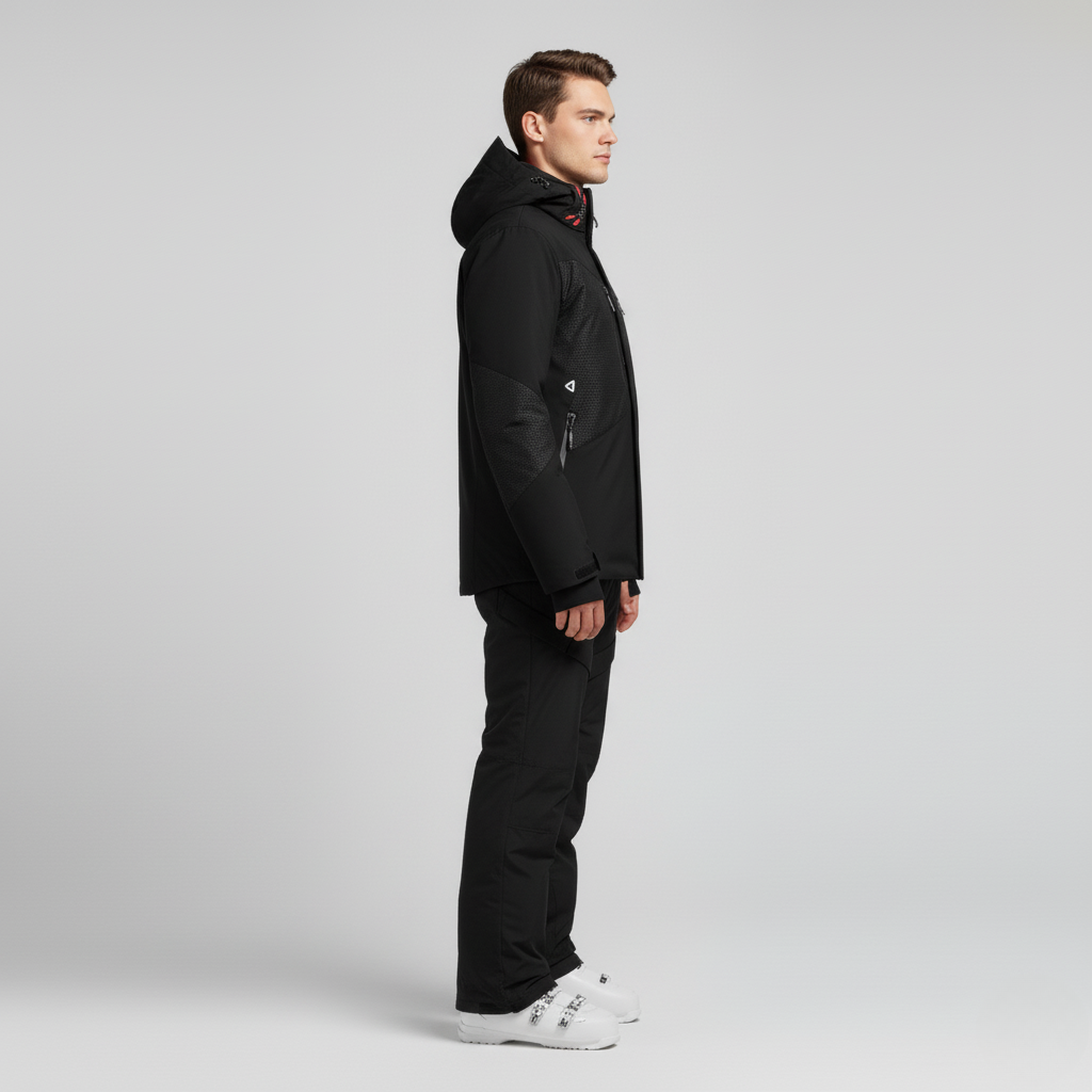 Herren Skiset | Funktionale Jacke und Hose mit geschlossene Winterform