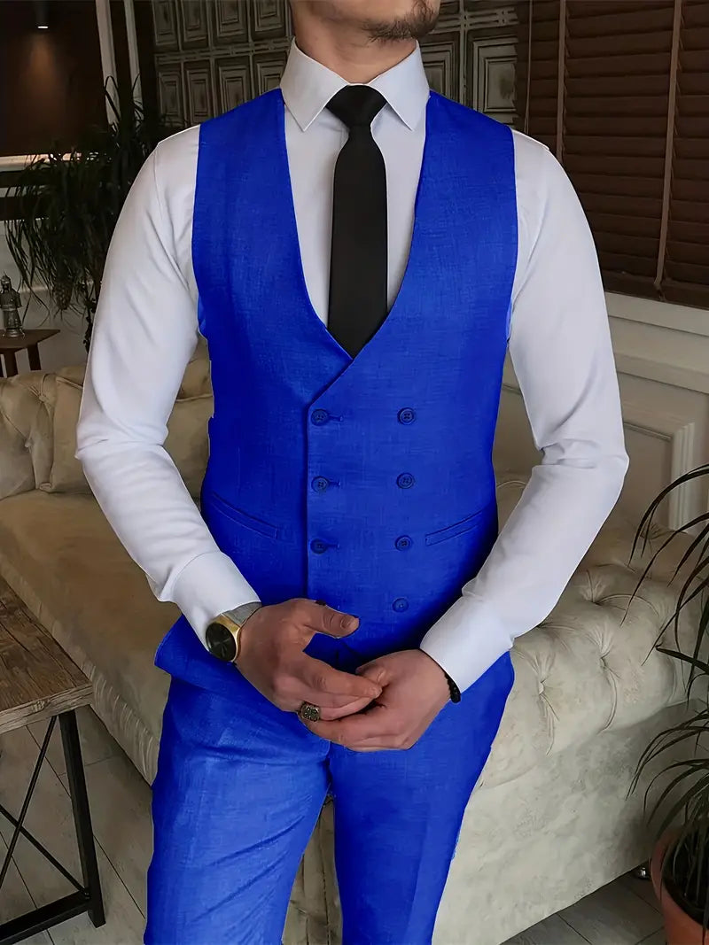 Herren Business-Set | Blazer, Weste und Hose in klarer Form