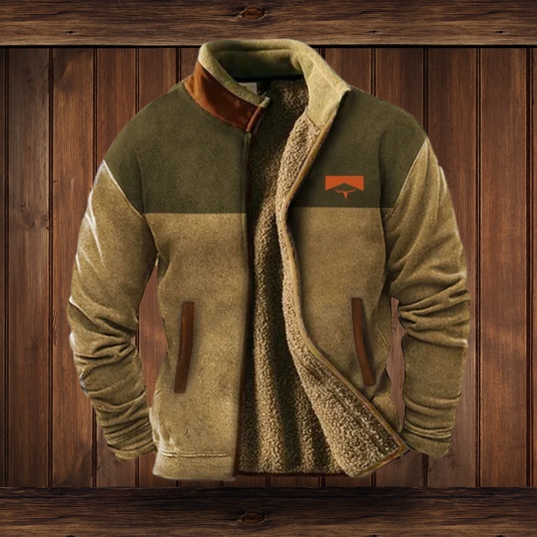 Herren Jacke | Durchgehender Reißverschluss mit Umlegekragen