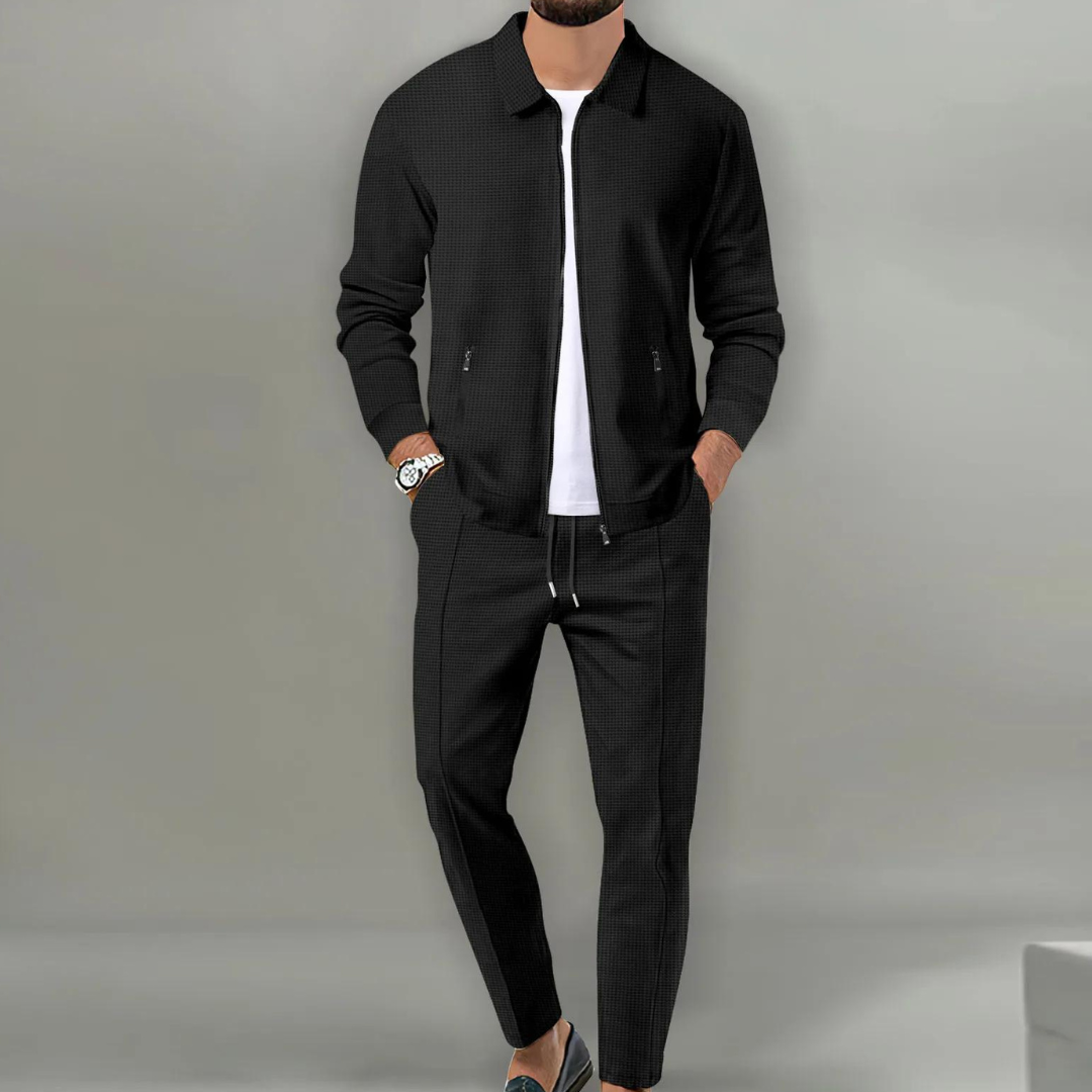 Zweiteiliges Herren-Set | Oberteil und Hose in relaxter Passform