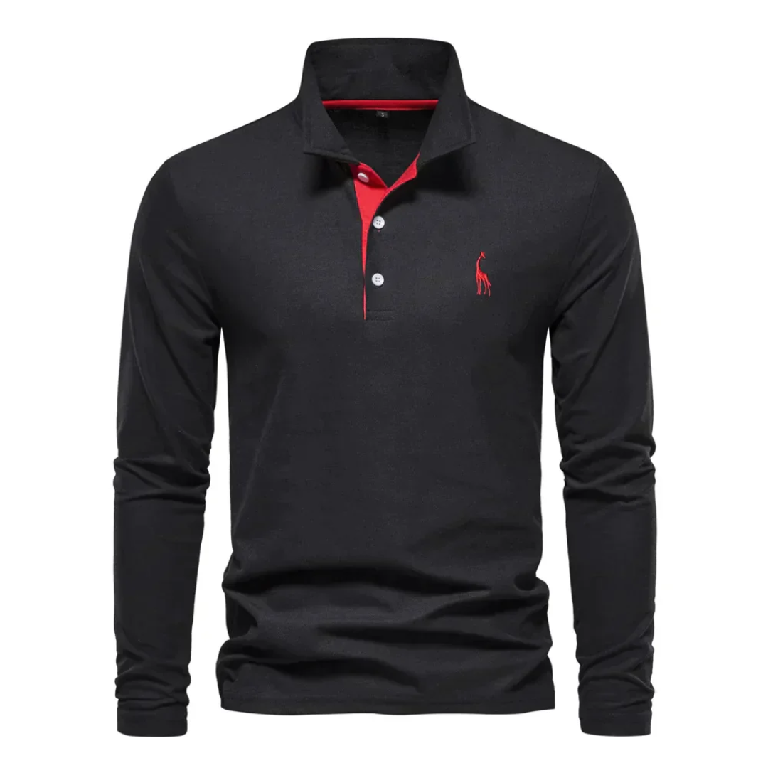 Herren-Poloshirt mit langem ärmelschnitt | Alltagstauglich