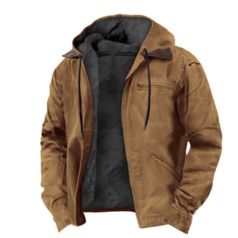 Herrenjacke mit Kapuzenform | Übergangsgeeignet