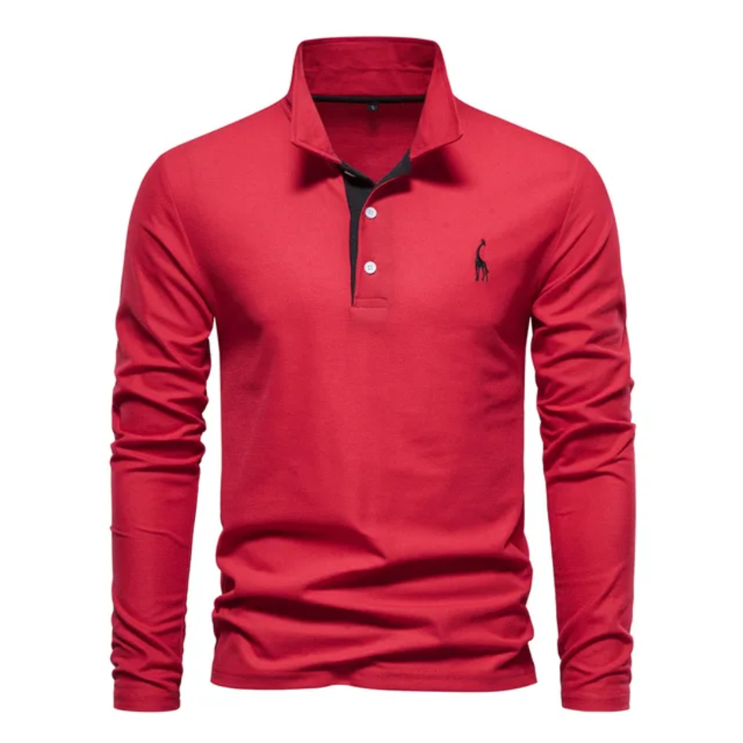 Herren-Poloshirt mit langem ärmelschnitt | Alltagstauglich