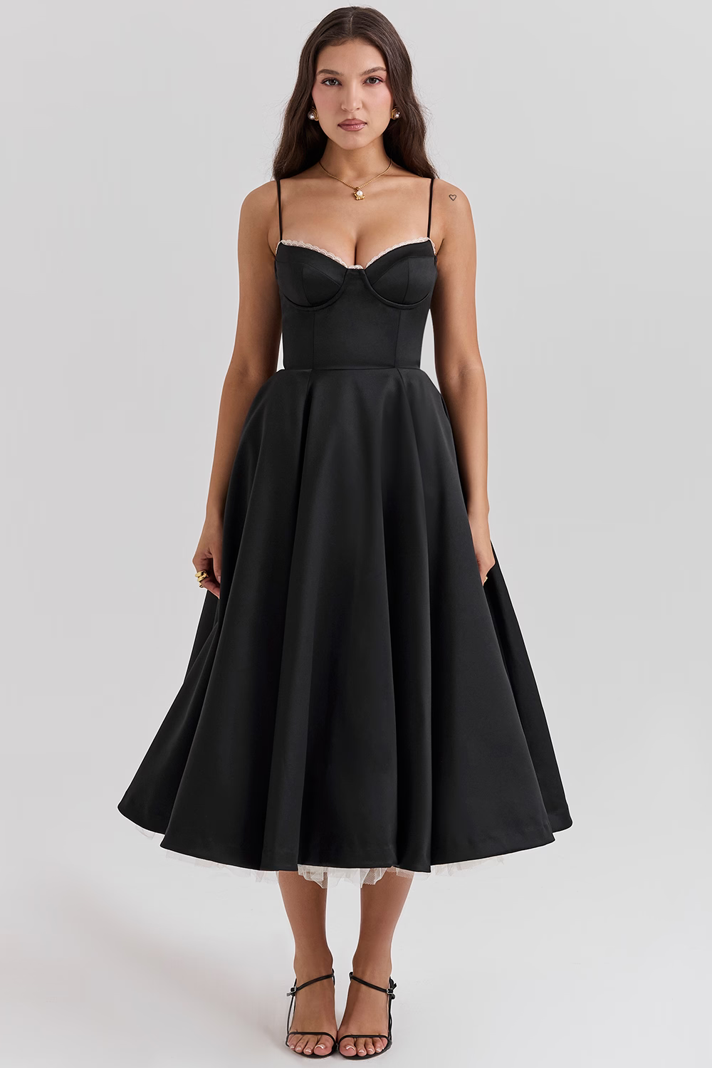 Damenkleid | A-Linie Rock und Korsettoberteil