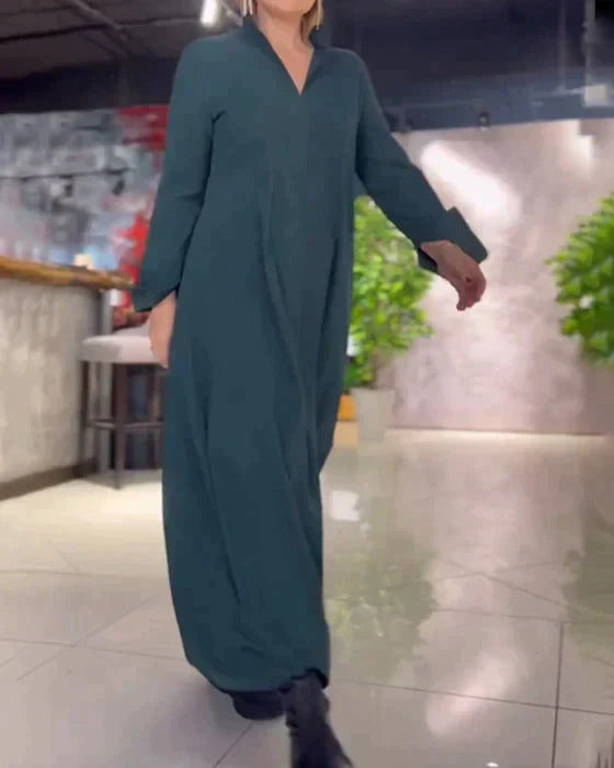 Damenkleid | Lange Ausführung mit gerader Linienführung
