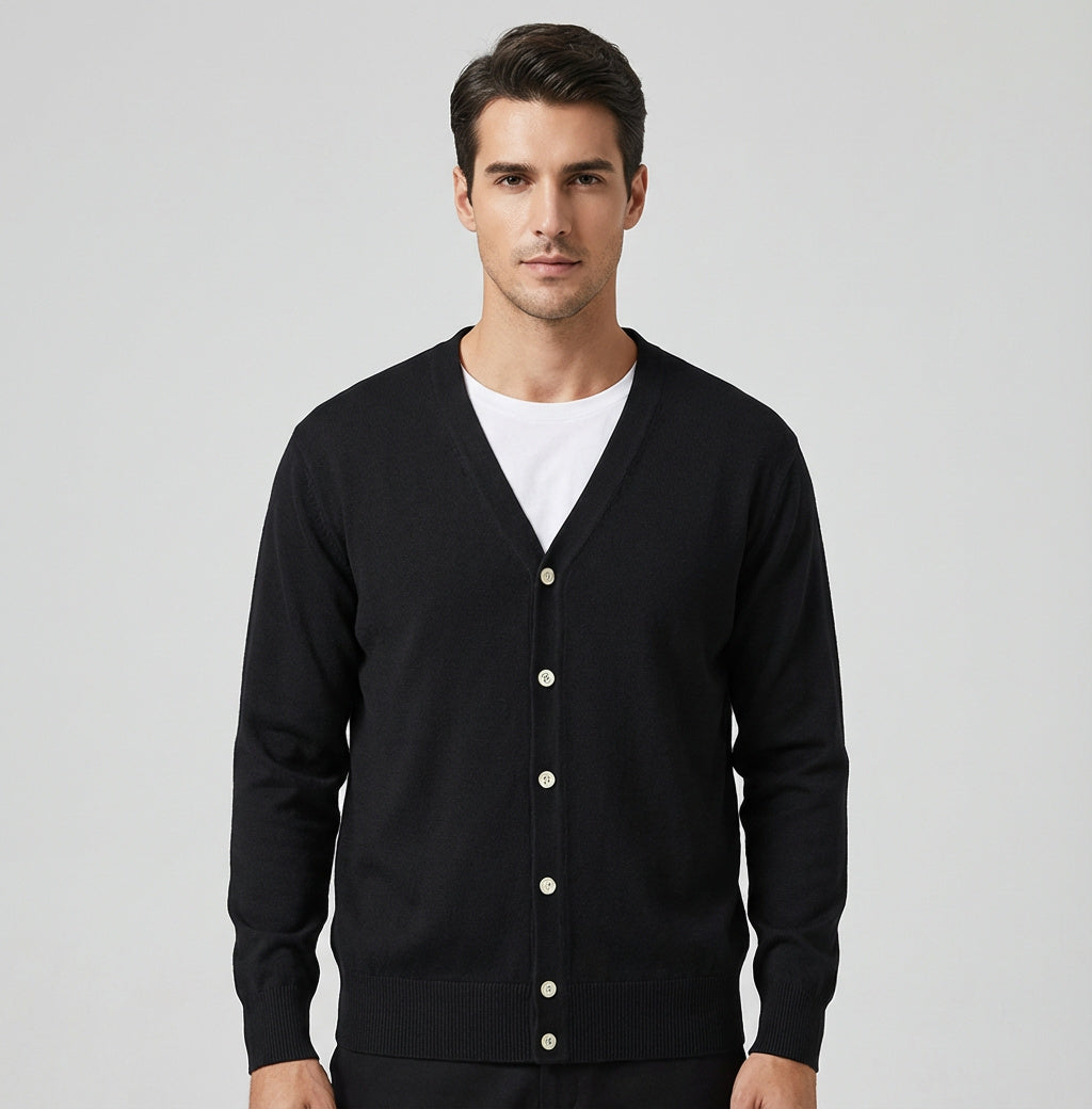 Herren Cardigan | Gestrickte Ausführung mit Frontöffnung