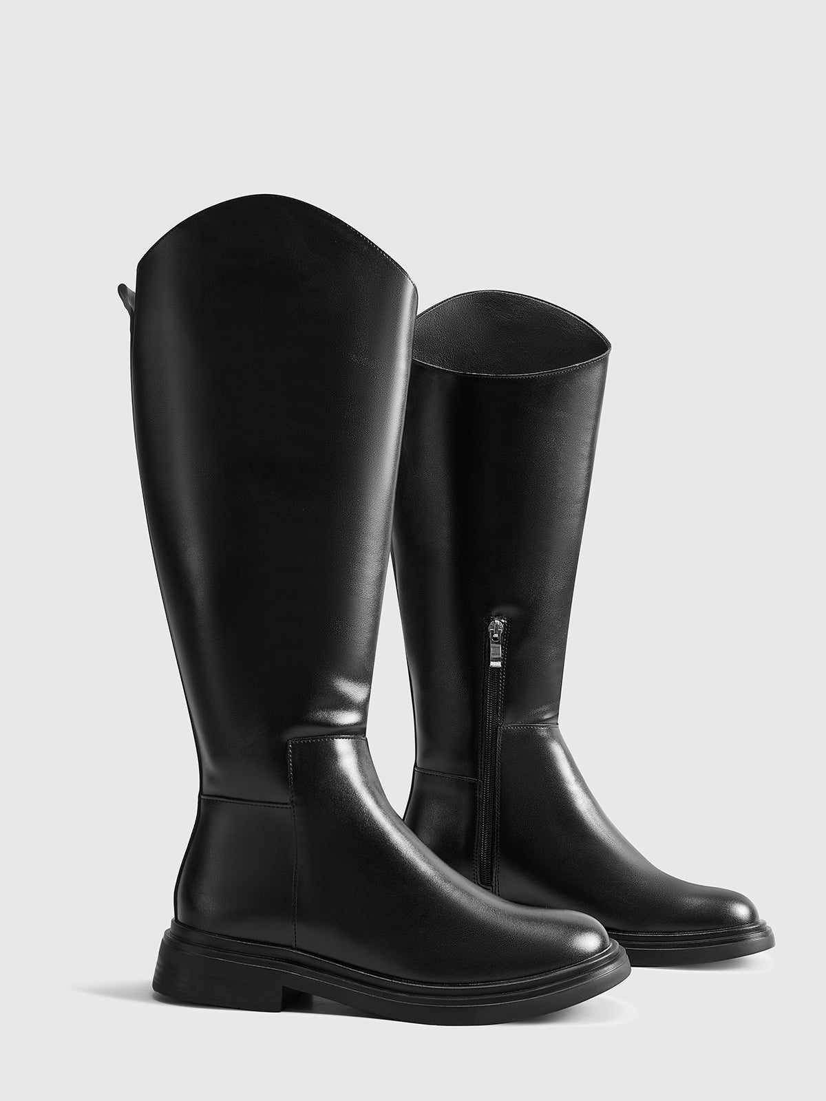 Damenstiefel | Hoher Schaft in durchgehender Ausführung