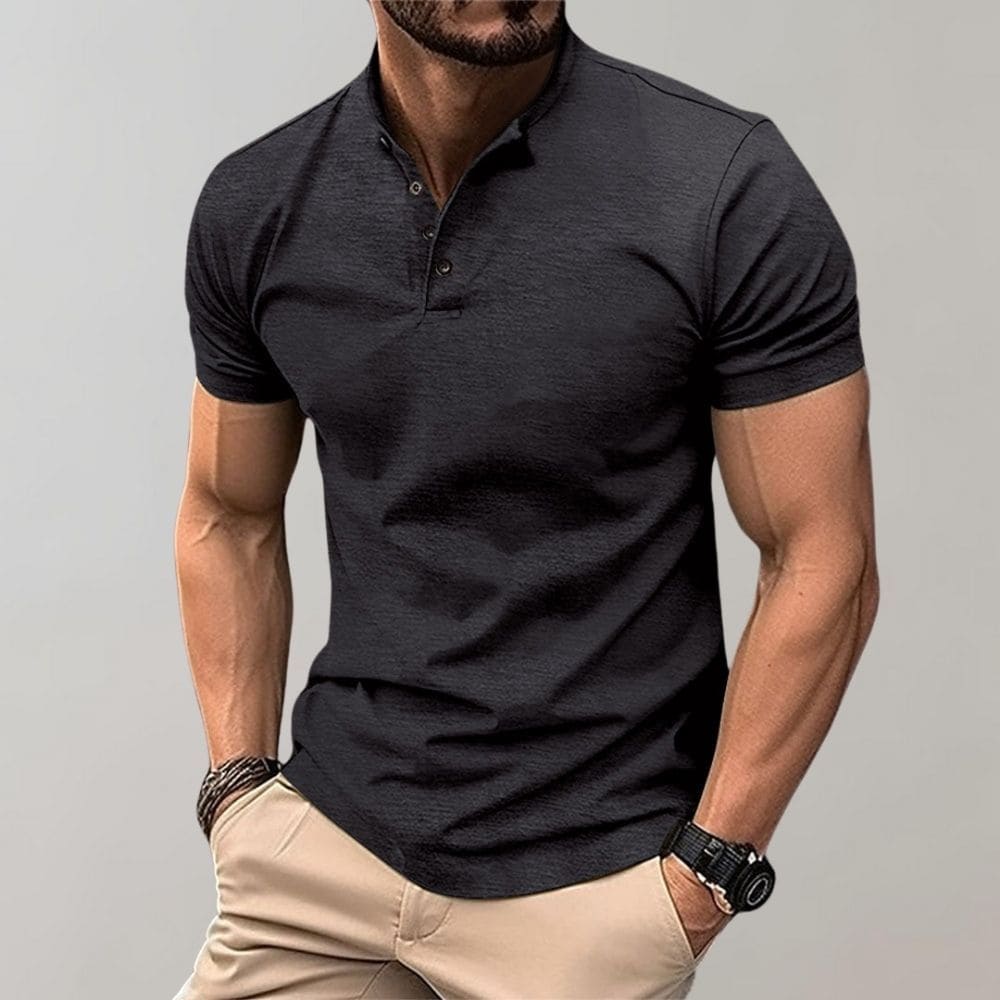 Polo-Shirt Herren | Klassischer Kragen mit Knopfleiste