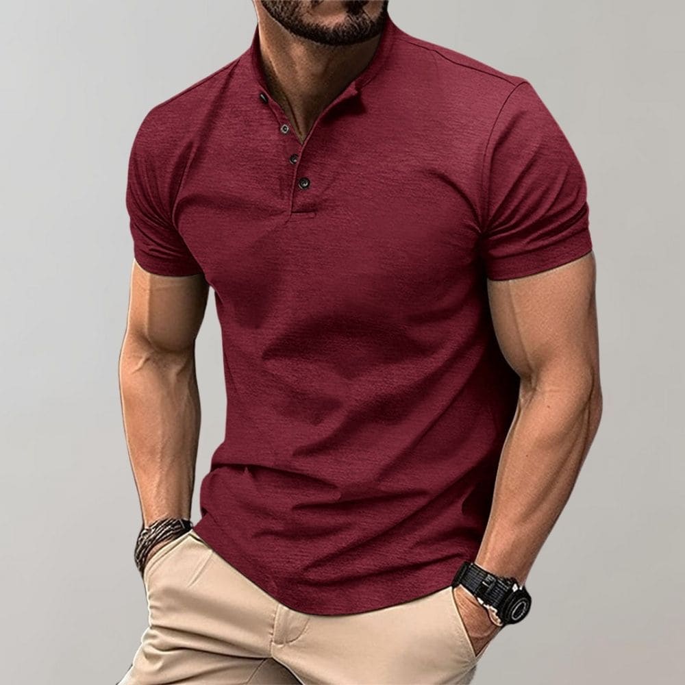 Polo-Shirt Herren | Klassischer Kragen mit Knopfleiste