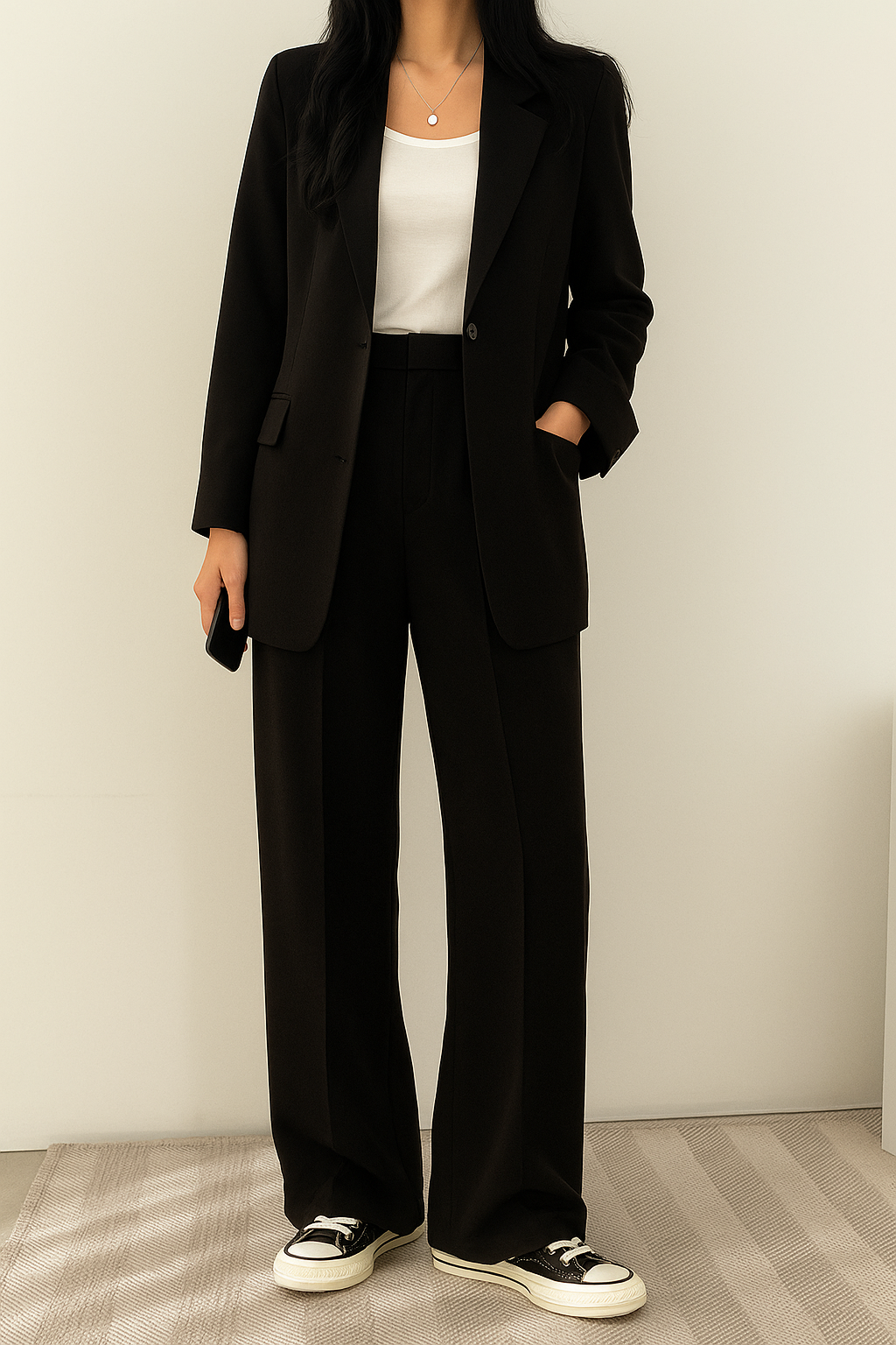 Damen Zweiteiliges Set | Blazer und Pantalon Kombiniert