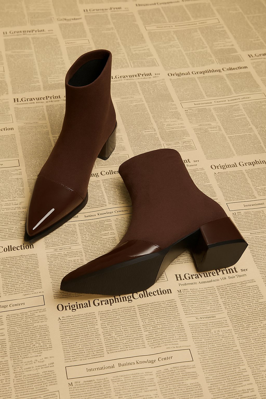 Damen Stiefeletten | Ankle Boots mit Blockabsatz