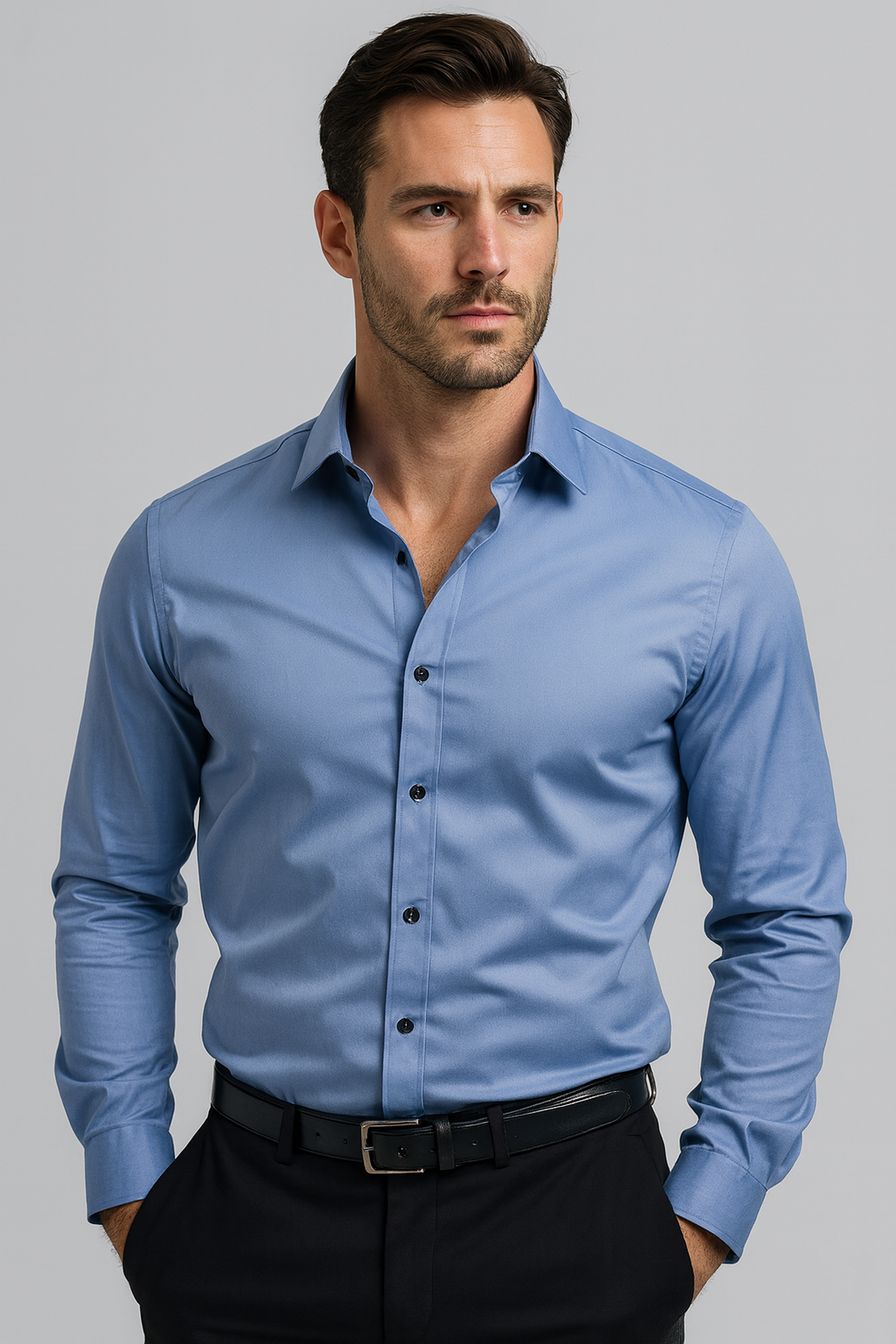 Herrenhemd | Stretch-Design für Alltag Freizeit und Business