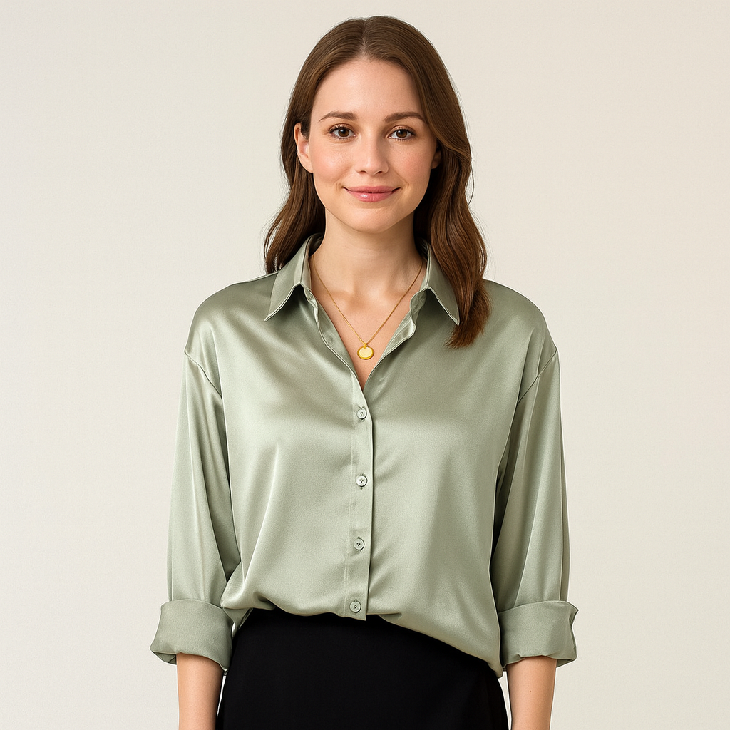 Damenbluse | Klassischer Vintage-Schnitt mit Silhouette
