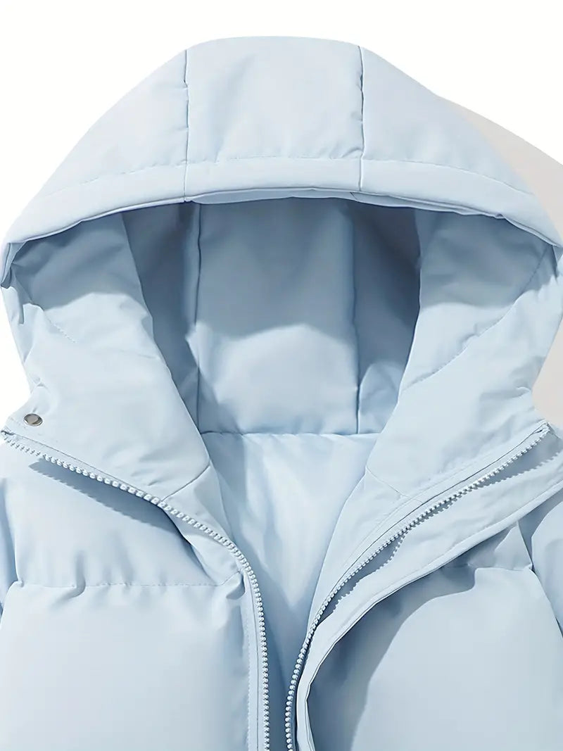 Damenwinterjacke mit Kapuze | Lange Ausführung