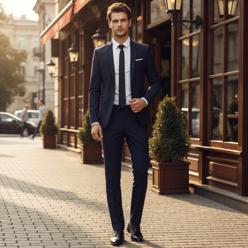 Anzug Herren | Sakko mit zwei Knöpfen und Hose