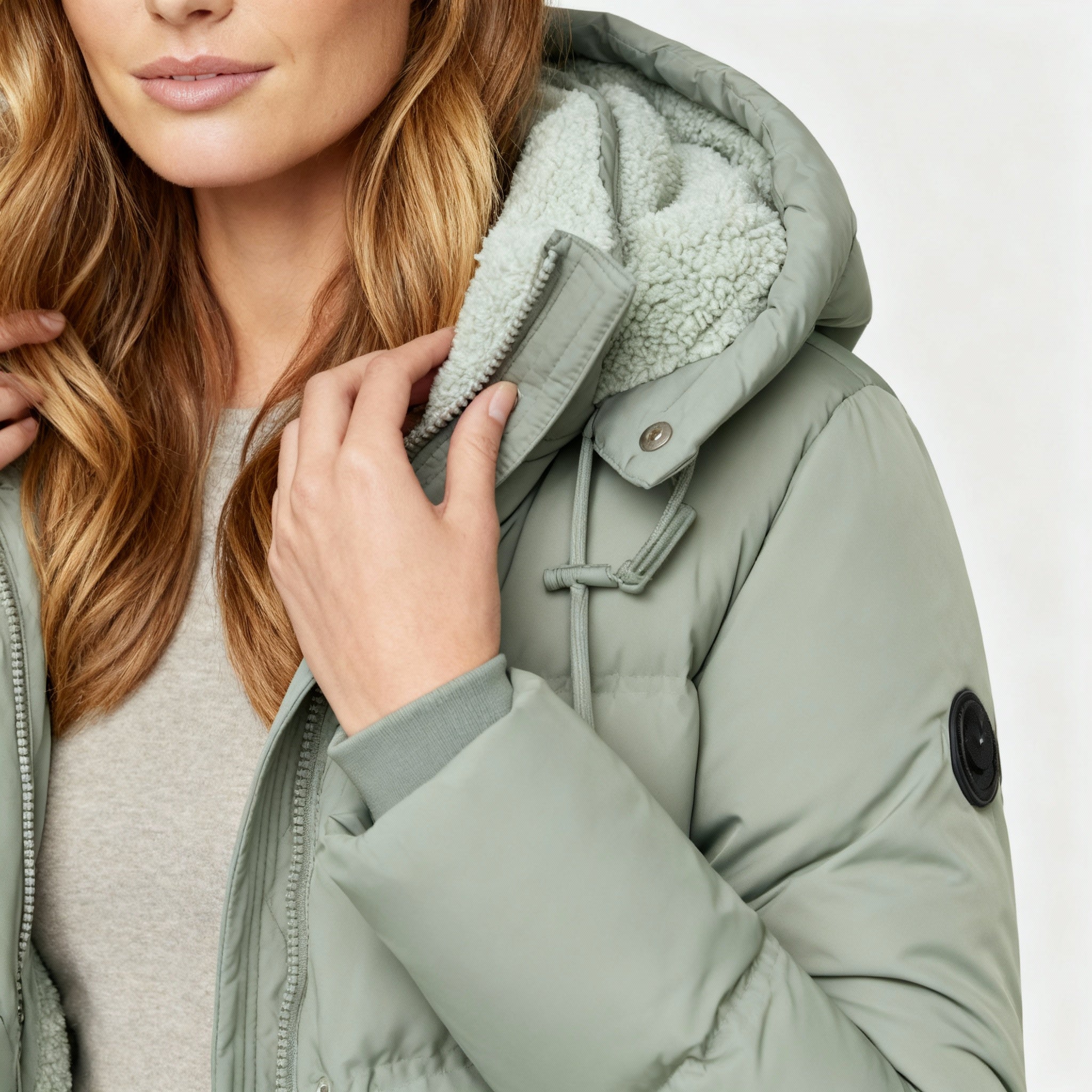 Damen Jacke | gesteppte Form mit durchgehendem Frontverschluss