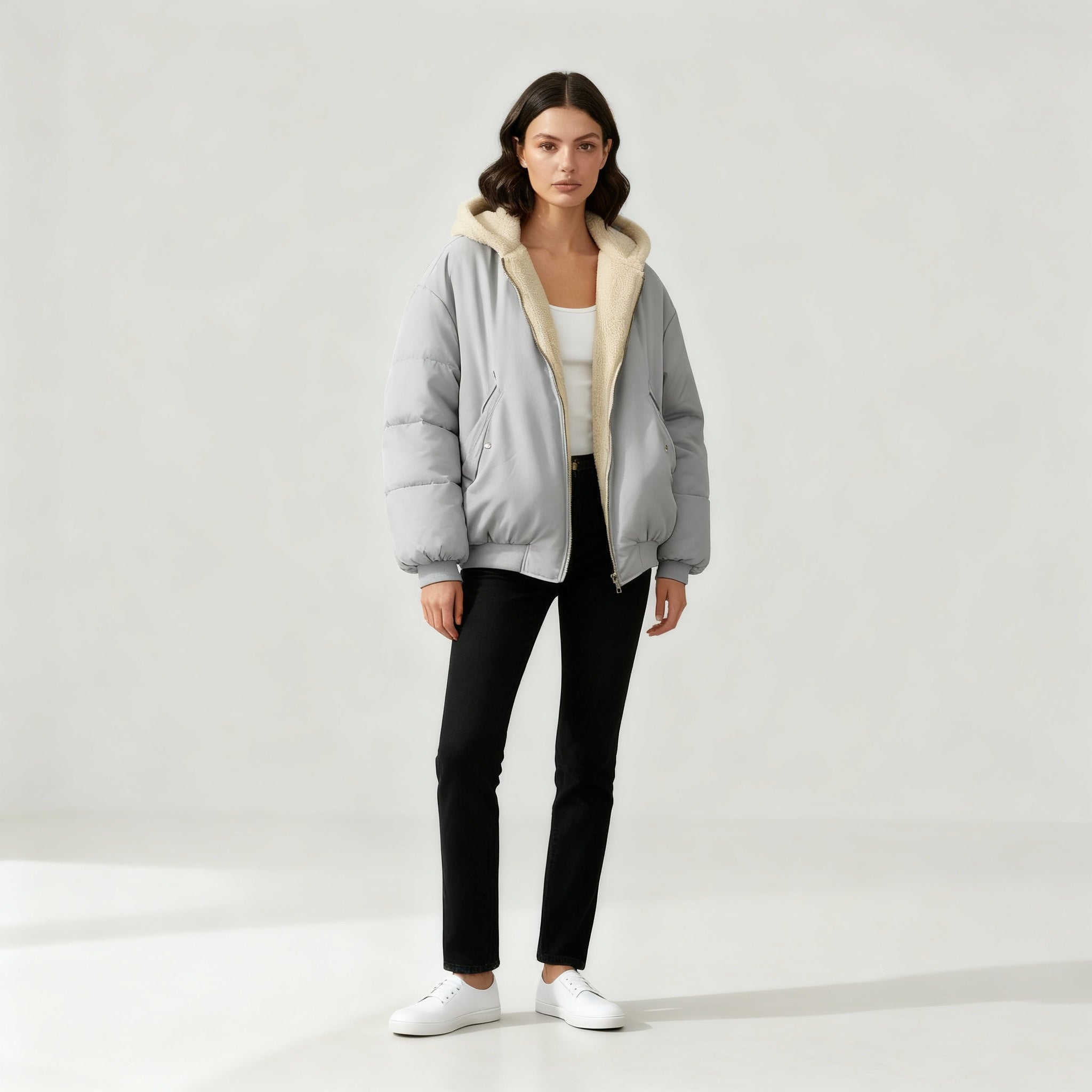 Damen Jacke | oversized Schnitt mit klarer Volumenform