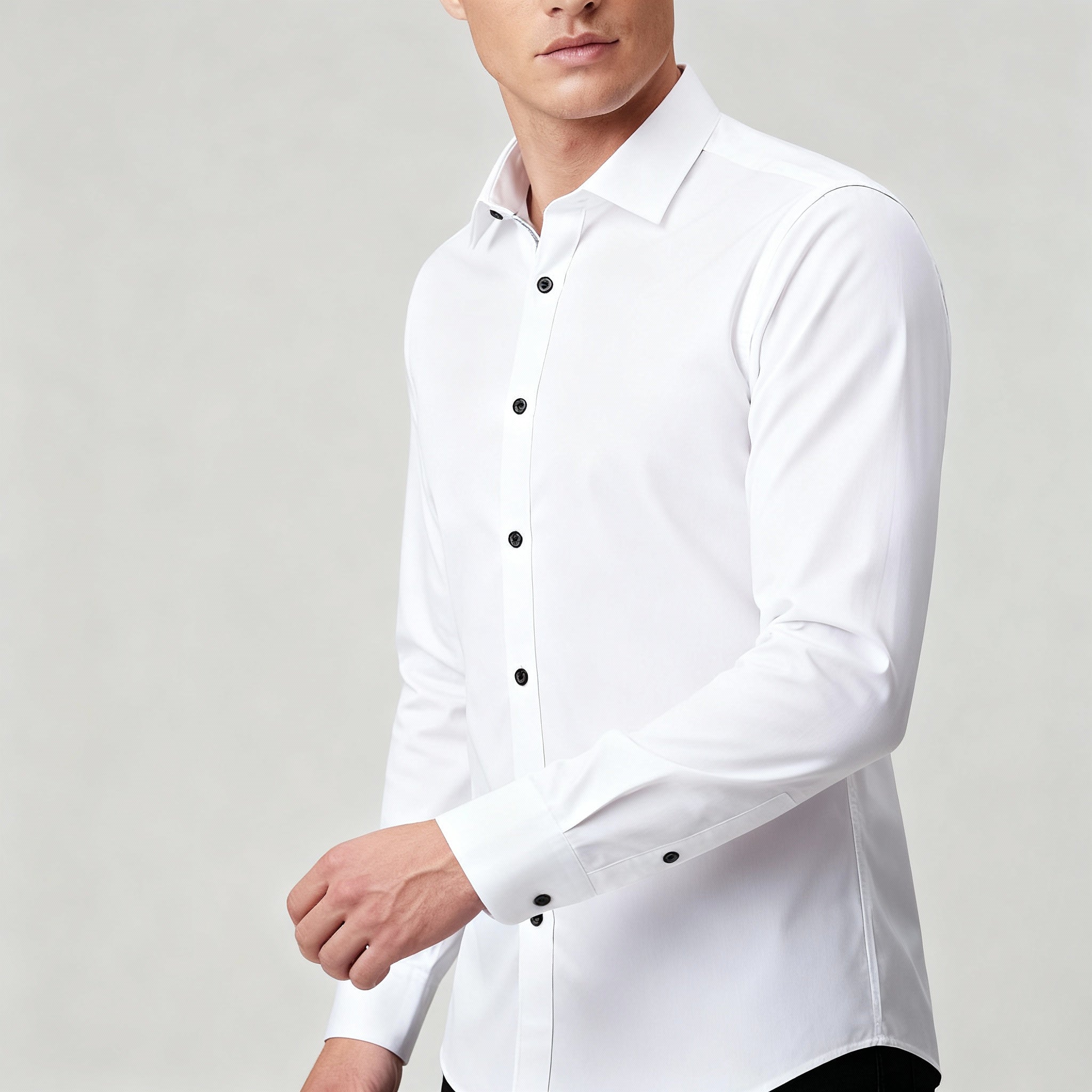 Herren Hemd | Slim Fit mit klarer Knopfleiste