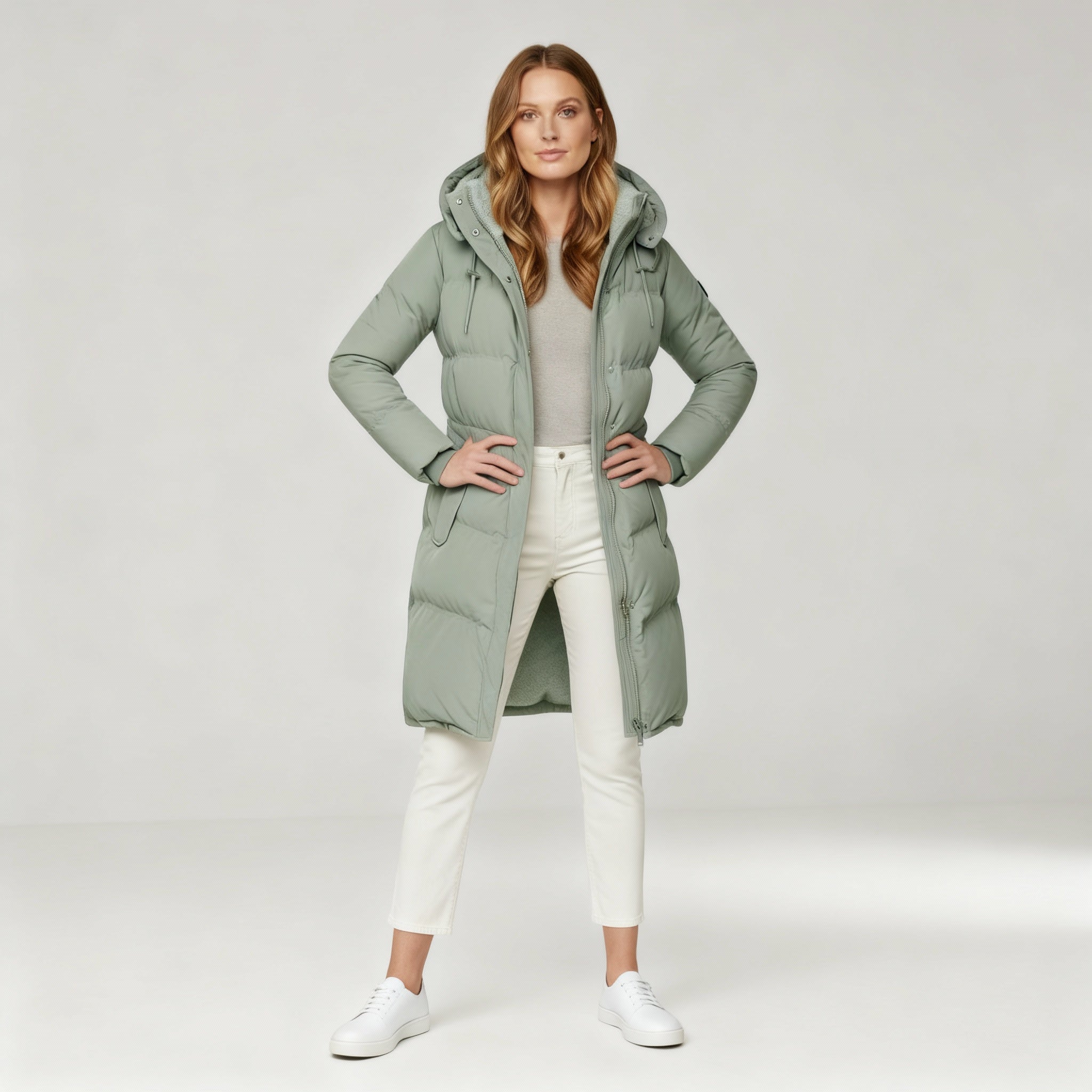 Damen Jacke | gesteppte Form mit durchgehendem Frontverschluss