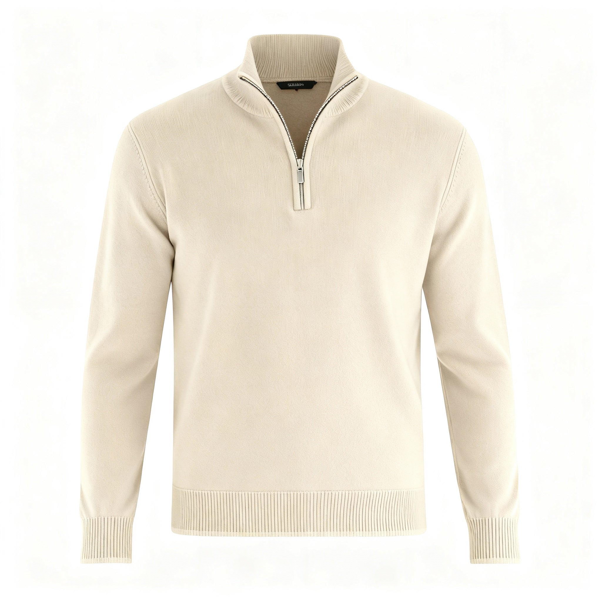Herren Pullover | V-Ausschnitt mit Reißverschlussdetail